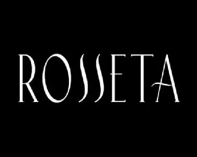 Rosseta Serif font