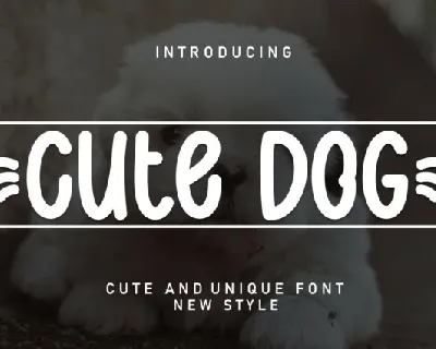 Cute Dog Display font