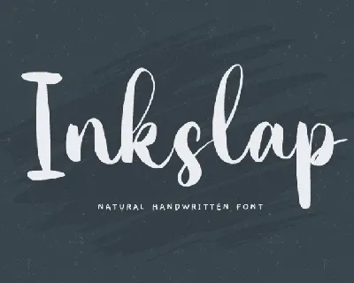 Inkslap font