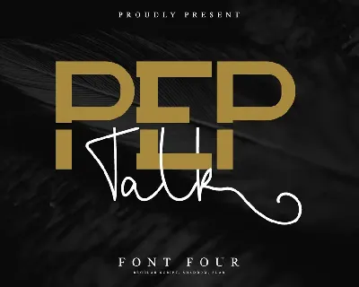 Pep Talk Demo font