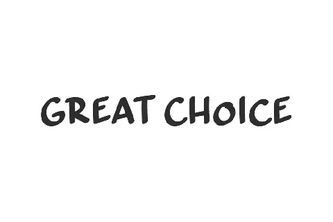 Great Choice Demo font