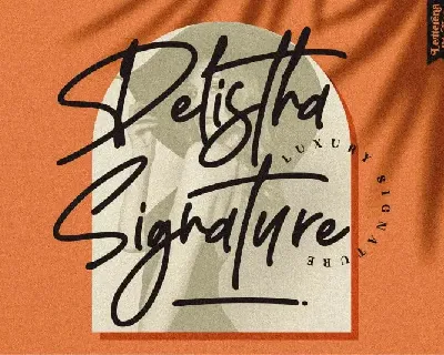 Delistha Signature font