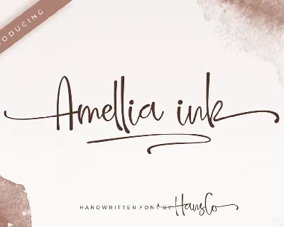 Amellia Ink font