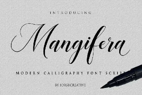 Mangifera Calligraphy font