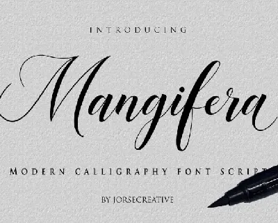 Mangifera Calligraphy font