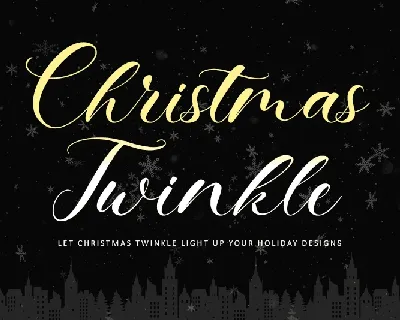 Christmas Twinkle-Personal use font