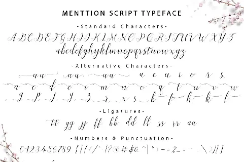 Menttion Script Free font