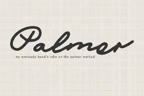 Palmer font