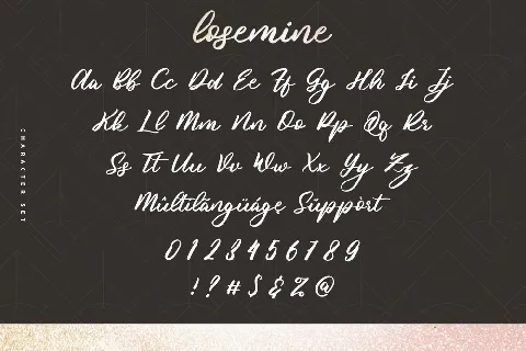 Losemine Demo font