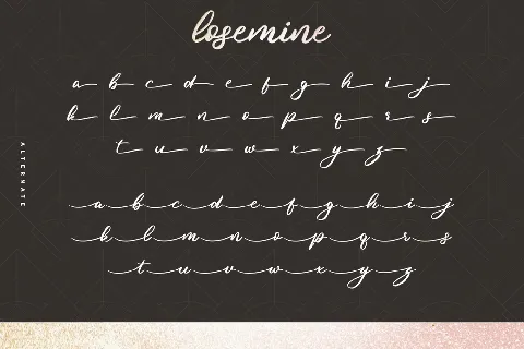 Losemine Demo font