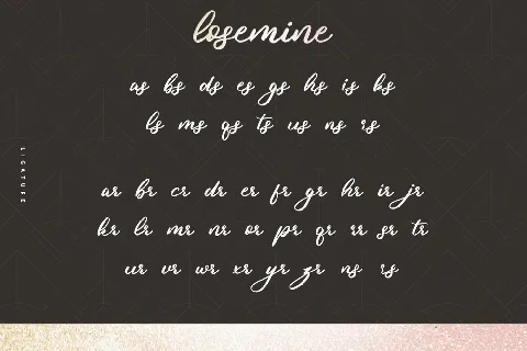 Losemine Demo font