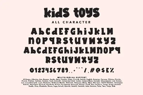 Kids Toys font
