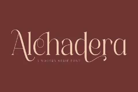 Alchadera font