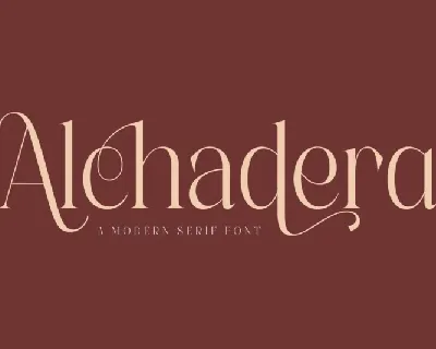 Alchadera font