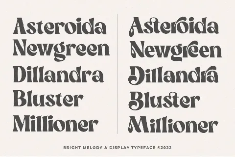 Bright Melody font