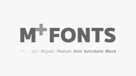 M+ Sans Serif font