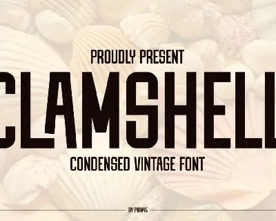 Clamshell font