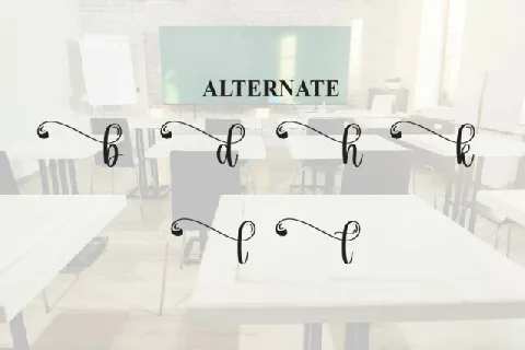 School Calligraphy font