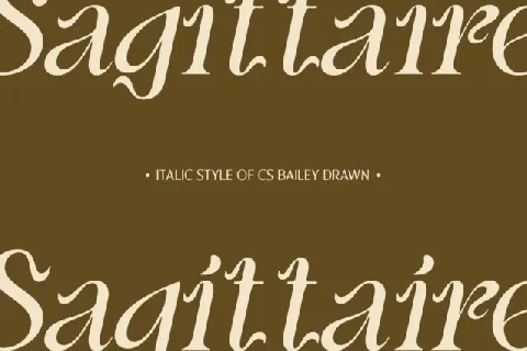 CS Bailey Drawn font