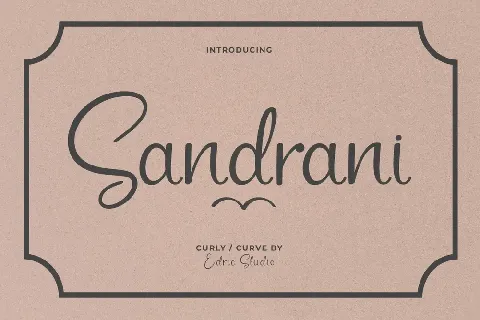 Sandrani Demo font