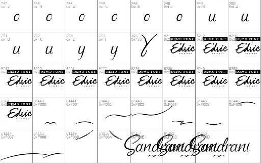 Sandrani Demo font