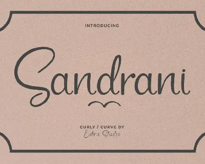 Sandrani Demo font