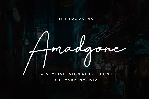Amadgone font