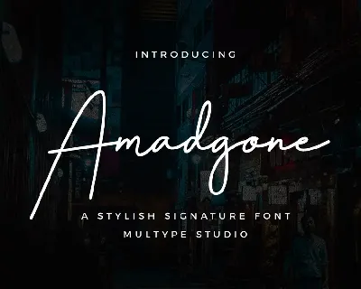 Amadgone font