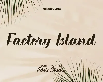 Factory Island Demo font