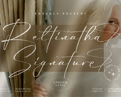 Reltinatha Signature font