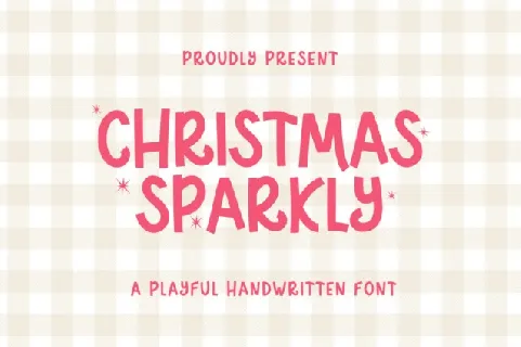 Christmas Sparkly font