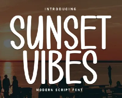 Sunset Vibes Display font