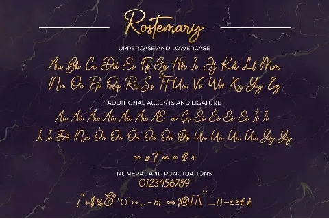 Rostemary font