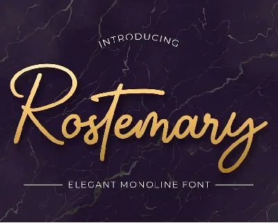 Rostemary font