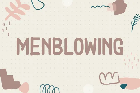 Menblowing font