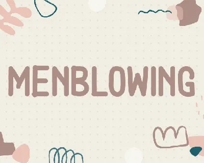 Menblowing font