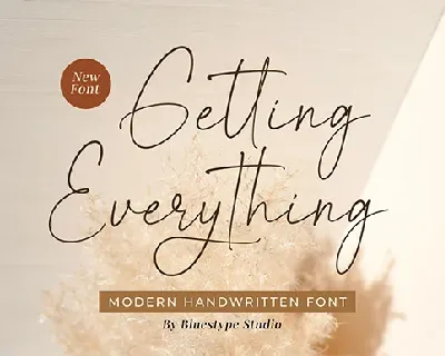 Getting Everything font