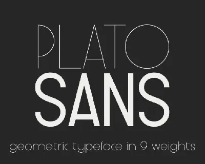 Plato Sans Family font