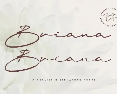 Briana font