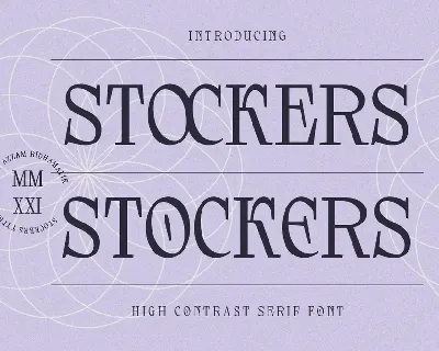 Stockers font