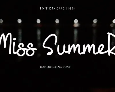 Miss Summer font