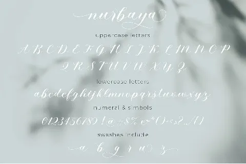 Nurbaya font