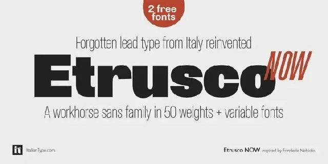 Etrusco Now Sans Serif font