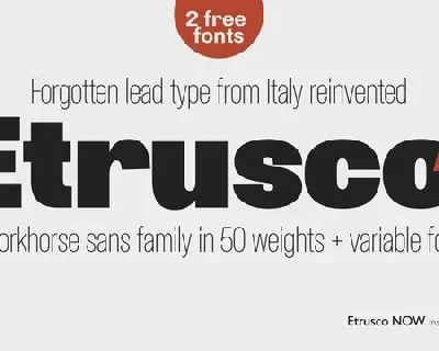 Etrusco Now Sans Serif font
