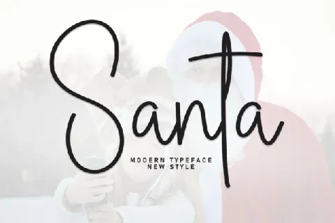 Santa Script font