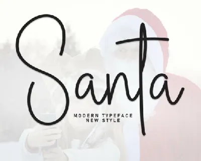 Santa Script font