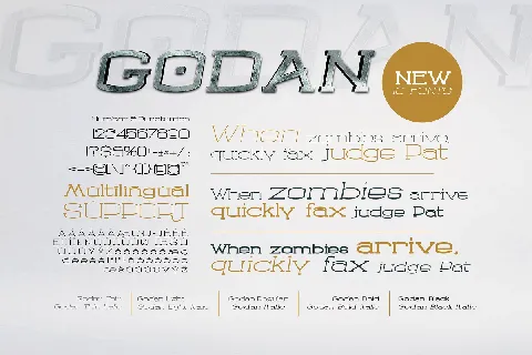 Godan font