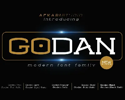 Godan font