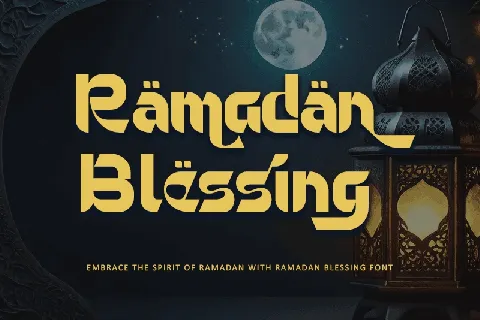 Ramadan Blessing - Personal use font