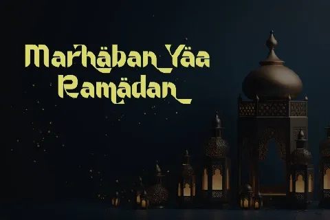 Ramadan Blessing - Personal use font